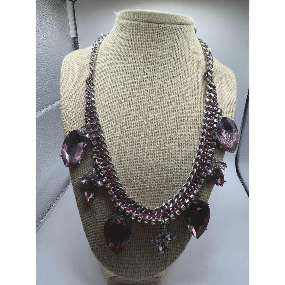 Simply Vera Vera Wang Purple Stone Necklace 2 Missing Stones. See‎ Photos